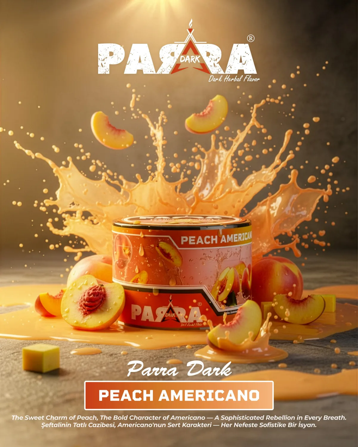Parra Dark Peach Americano · afiş