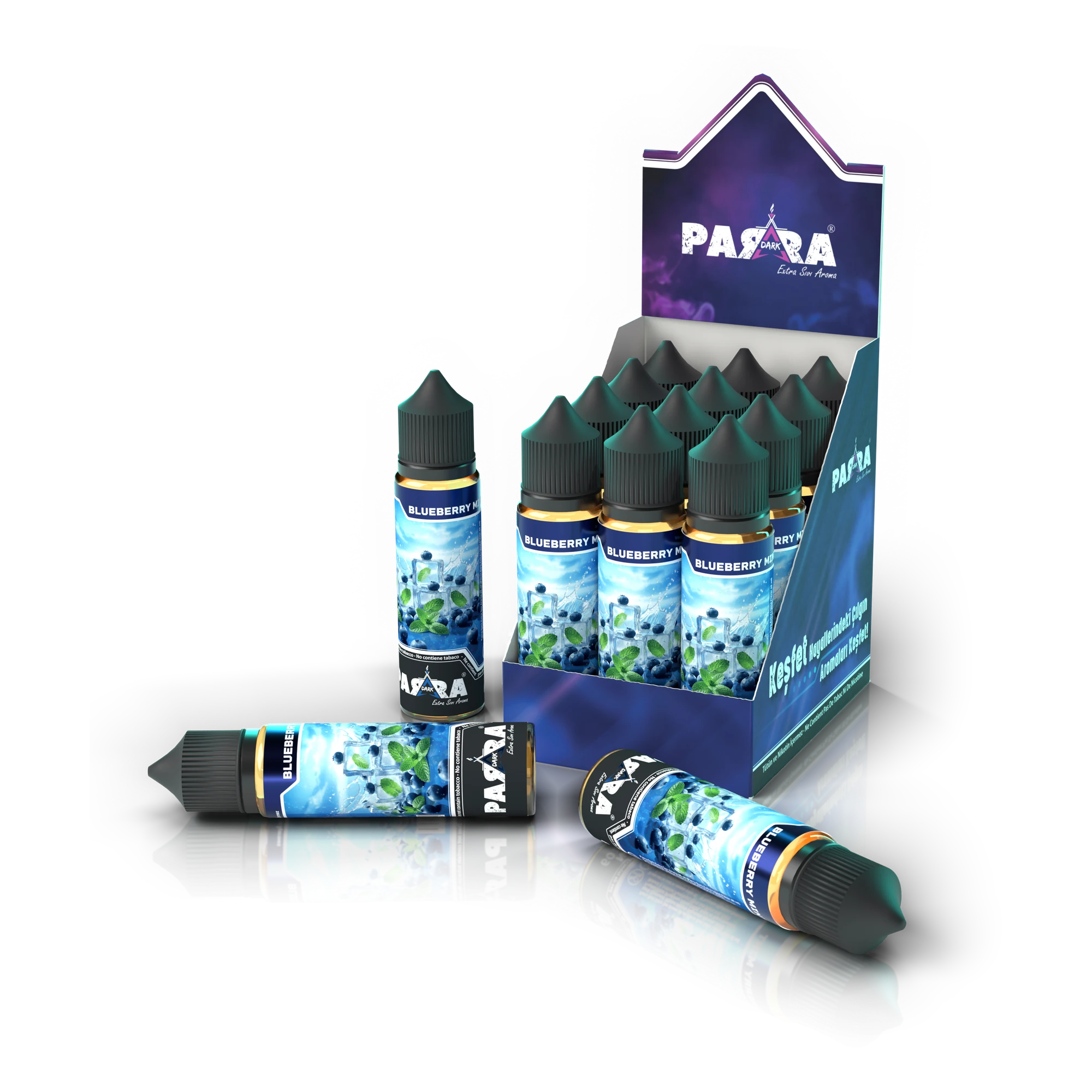 Parra Dark Блуберри Минт 60 ml · Дисплей-бокс на 12 флаконов