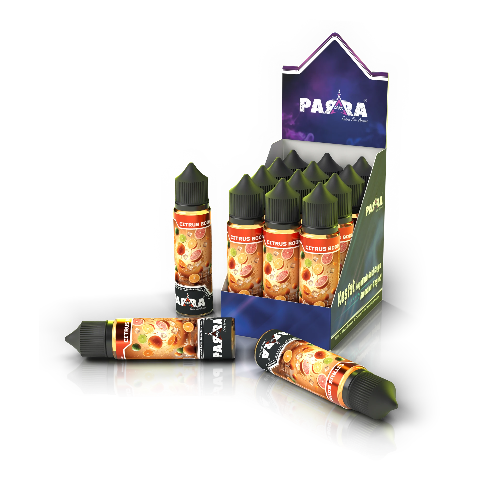 Parra Dark Цитрус Бум 60 ml · Дисплей-бокс на 12 флаконов